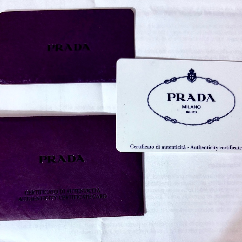 Prada Canapa Black Tote with front Embroidered Brand Logo w/  Authenticity card - Picture 15 of 16